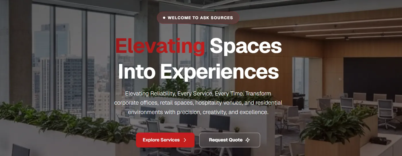 ASK Sources Technical Services — Interior Fitout · Dubai · UAE